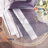 MIULEE 2 Panel Contemporary Decorative Ring Top Blue Eyelet Curtains 140x160cm