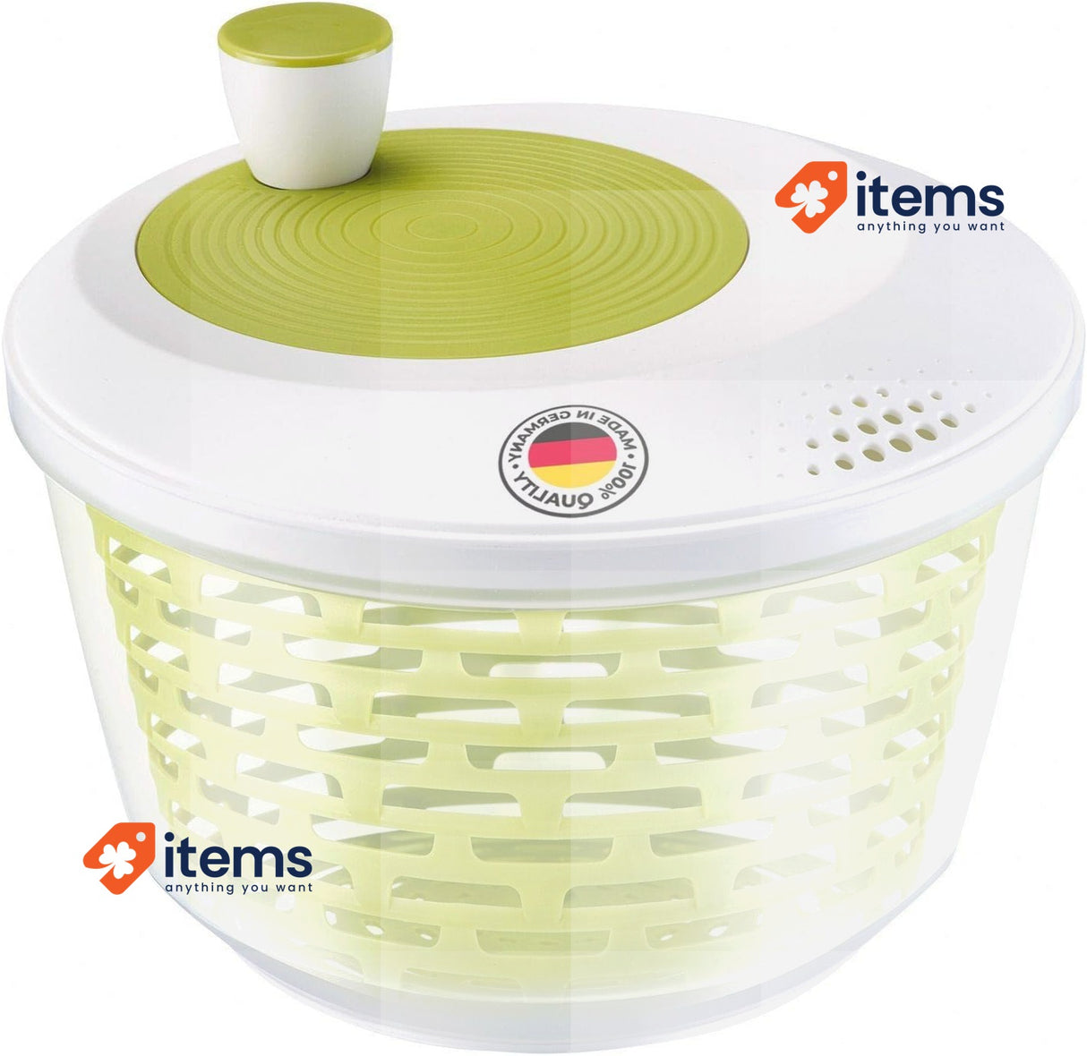 Westmark Salad Spinner, Capacity: 4.4 litres, ø 23.5 cm, Plastic BPA-free
