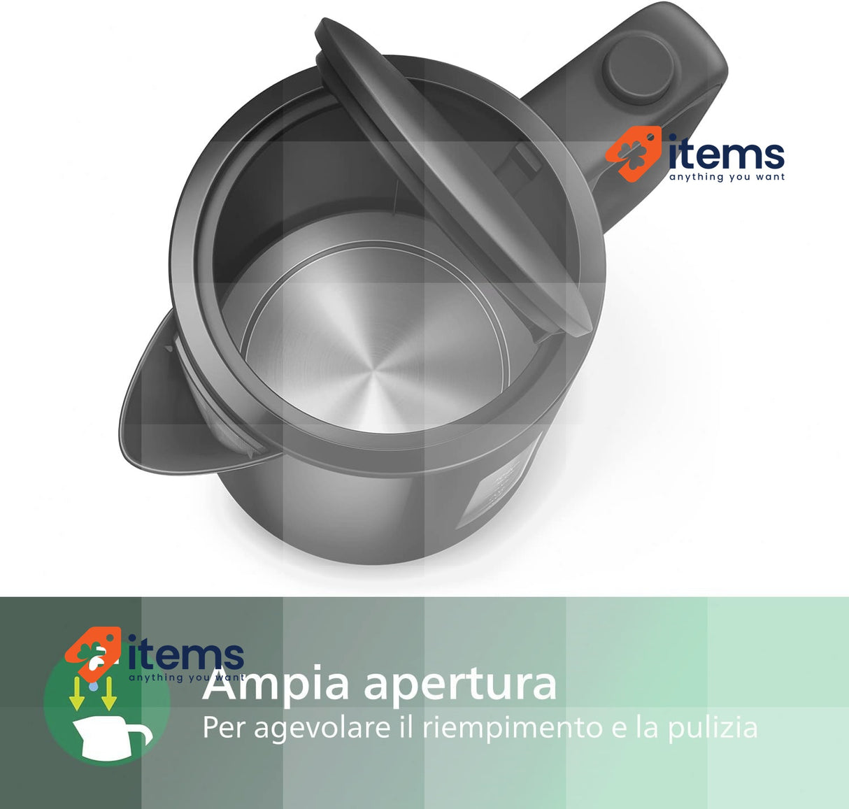 Philips Electric Kettle LED Black Cup Indicator Capacity 1.7L 2200W