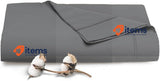 Pizuna Dark Grey Top Sheet Bed 180 cm Cotton, 100% Long Fiber Sheets 260x290cm