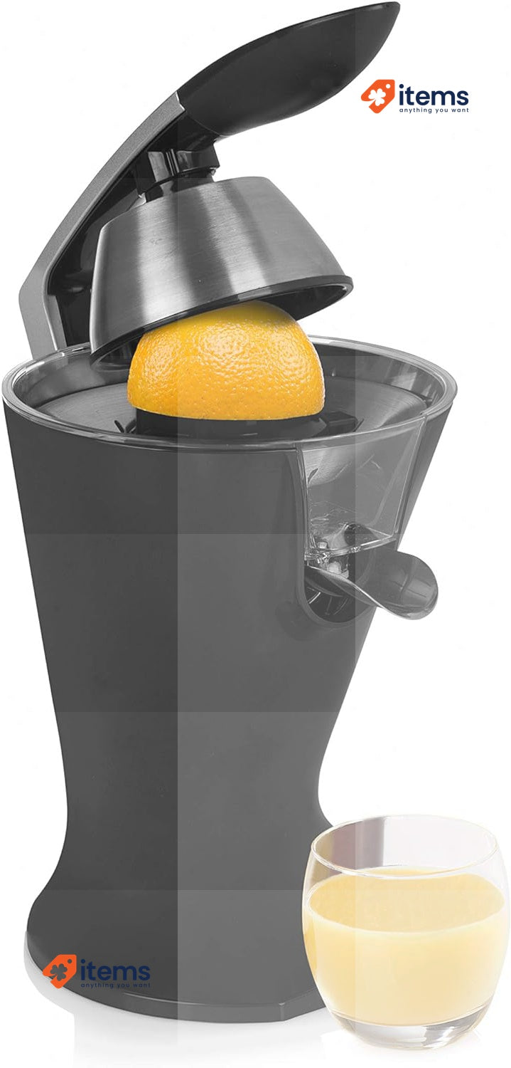 Princess Citrus Juicer - Citrus Press with 2 Press Cones — Black — 201857