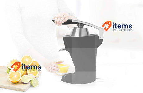 Princess Citrus Juicer - Citrus Press with 2 Press Cones — Black — 201857
