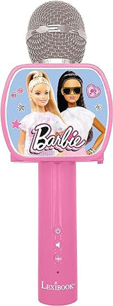 Lexibook MIC240BB Barbie, Bluetooth Microphone with Voice Change Pink, One Size