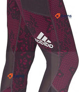 Adidas Women's Ask Aiq2 Pants Pull On Tights Power Berry/Print XXS Tight