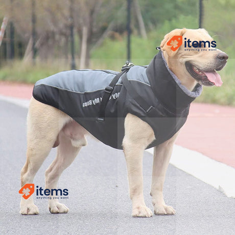 Idepet Dog Coat Warm Jacket Reflective Pet Snowsuit Outdoor Sport Waterproof