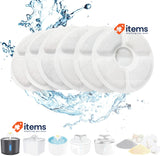 PewinGo Water Fountain Filter, Triple Fountain Filter Action 6 Pack for 2-2.5L