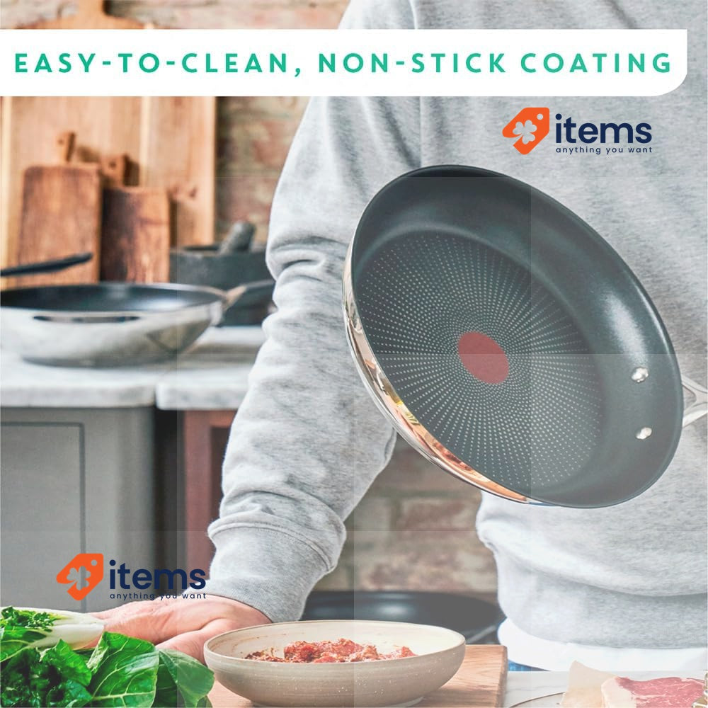 Tefal Jamie Oliver Frying Pan Induction Compatible Non-Stick Stainless Steel