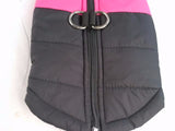 FEimaX Dog Coat Waterproof Winter Warm Jacket Puppy Vest M Pink D-ring Outdoor