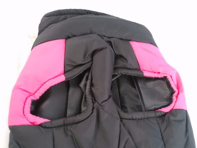 FEimaX Dog Coat Waterproof Winter Warm Jacket Puppy Vest M Pink D-ring Outdoor