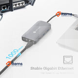 NOVOO 9 in1 USB Hub Multiport Adapter HDMI Ethernet C 4K VGA Ports SD/TF PD 100W