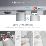 NOVOO 9 in1 USB Hub Multiport Adapter HDMI Ethernet C 4K VGA Ports SD/TF PD 100W