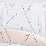 Sleepdown Willow Floral Blush Pink Soft 135cm x 200cm + 1 Pillowcase 80cmx80cm