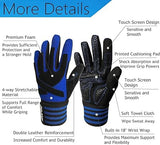 Long Fitness Gloves For Men And Woman Blue Size M