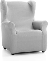 Martina Home Tunisia Wingback Chair Cover Alma Grey