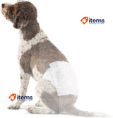 Amazon Basics Male Dog Wrap, Disposable Nappies – L, Pack of 50, White