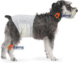 Amazon Basics Male Dog Wrap, Disposable Nappies - M, Pack of 50, White