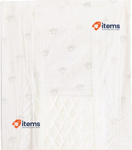 Amazon Basics Male Dog Wrap, Disposable Nappies - M, Pack of 50, White