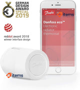 Danfoss 014G1115 Eco Programmable Radiator Thermostat with Bluetooth