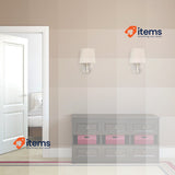 Relaxdays Wall Lamp Dimmable Light Fabric Shade E14 23x15x21cm Beige/Silver Iron