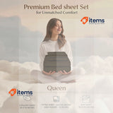 Utopia Bedding 4 Piece Bed Sheet Set 150x200 2 Pillowcases Queen Size Brown King