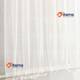 ele ELEOPTION French Door Curtains Simple Style Pure White Curtains 137 x 183cm