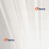 ele ELEOPTION French Door Curtains Simple Style Pure White Curtains 137 x 183cm