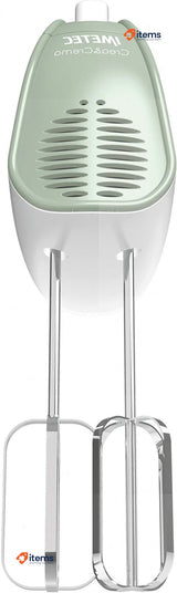Imetec Crea&Crema Stainless Steel Plastic Electric Mixer, Extra Long Whisks