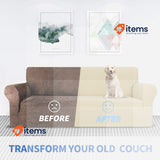 MAXIJIN Super Stretch 3 Seater Sofa Cover Beige