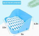 PINVNBY Rabbit Cage Litter Box Small Animals Corner Toilet