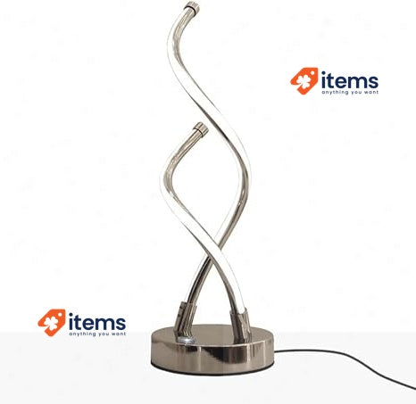 BarcelonaLED Modern Table Light with Dual Spiral Propeller Light LED