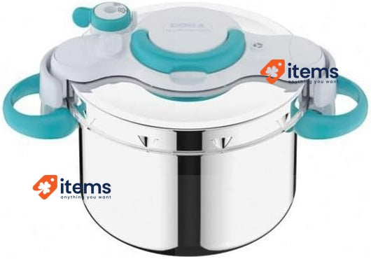 Seb ClipsoMinut easy+ 7.5 L+ Stainless Steel Pressure Cooker Book 100 Recipes