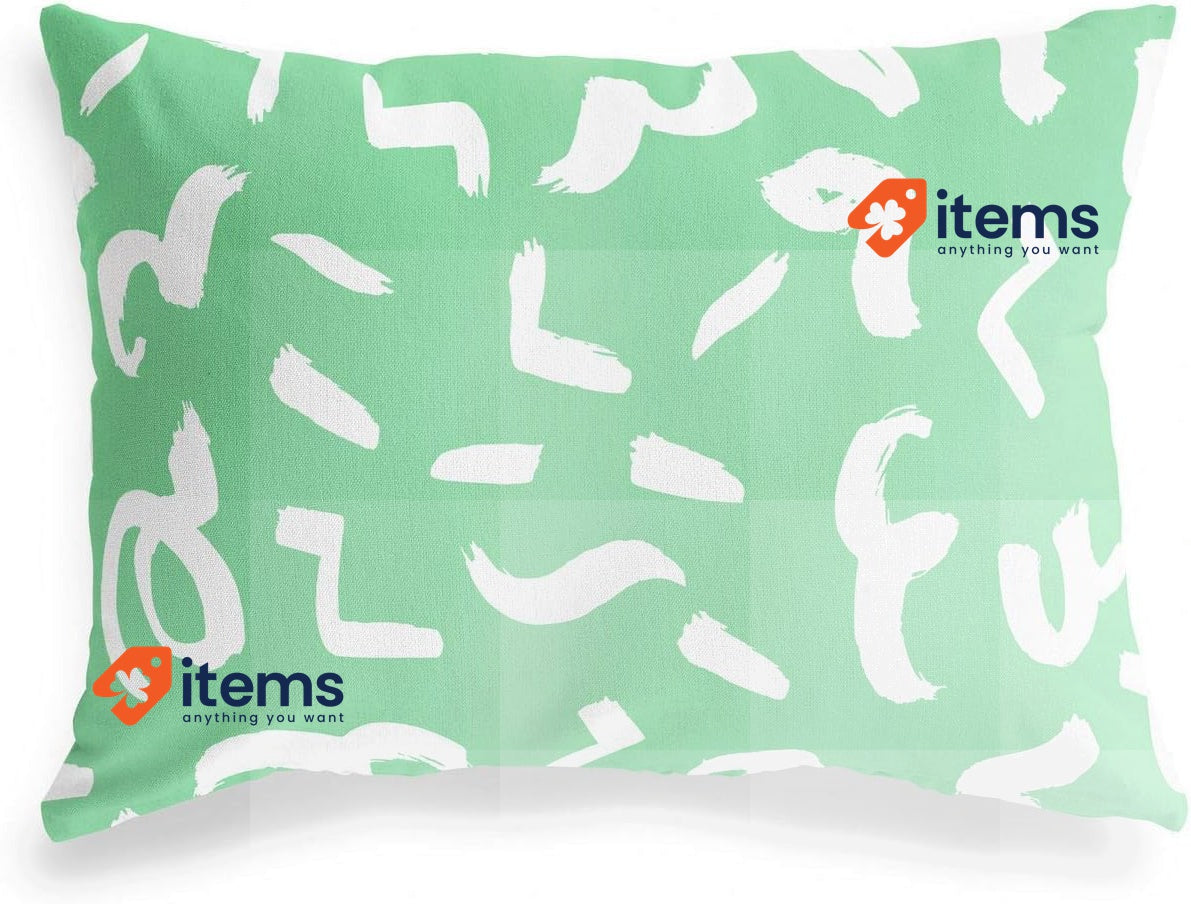 BonaMaison Decorative Cushion Cover, Petrol Green-White 45X60 Cm