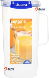 Sistema KLIP IT Plus Leakproof Juice Jug | 2 L | Airtight Plastic Jug for water