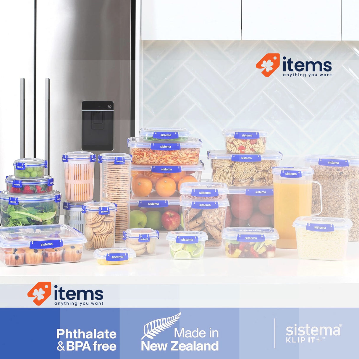 Sistema KLIP IT Plus Leakproof Juice Jug | 2 L | Airtight Plastic Jug for water