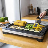 Cecotec Tasty&Grill 2000 - InoxStone electric plate, RockStone non-stick