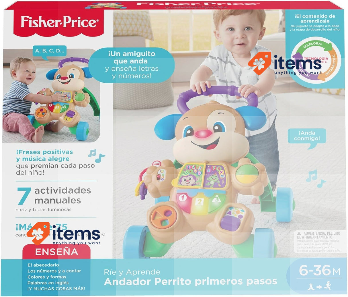 Laugh & Learn Smart Puppy Fisher-Price Fisher-Price - CS-Qe HBW52 Walker-CS-Qe