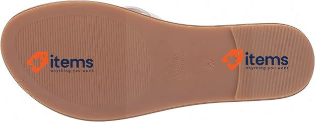 Amazon Essentials Women's Casual Strappy Sandal
 White Size UK 6 EU 39