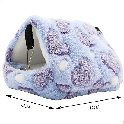 Gexu Animal Bed For Hamster Pig House Nest Cuddly Rabbit Winter Plush Cotton