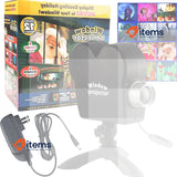 Halloween Window Projector 12 Film To Decorate Festival at Home Garden Black