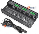 EBL LCD Battery Charger, Universal Charger for AA AAA CD 9V Ni-MH Batteries
