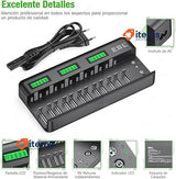 EBL LCD Battery Charger, Universal Charger for AA AAA CD 9V Ni-MH Batteries