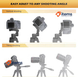 GRIFEMA Phone Tripod 55” Camera Tripod Stand with Wireless Remote Shutter Black