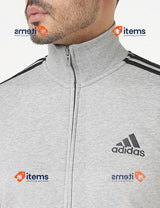 adidas Men's Logo Tracksuit Medium Grey Heather Black/White