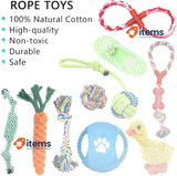 TOPSEAS Set Puppy Chew Toy Interactive Dogs Puppy Toys 15 Pieces TOPSEAS Dog