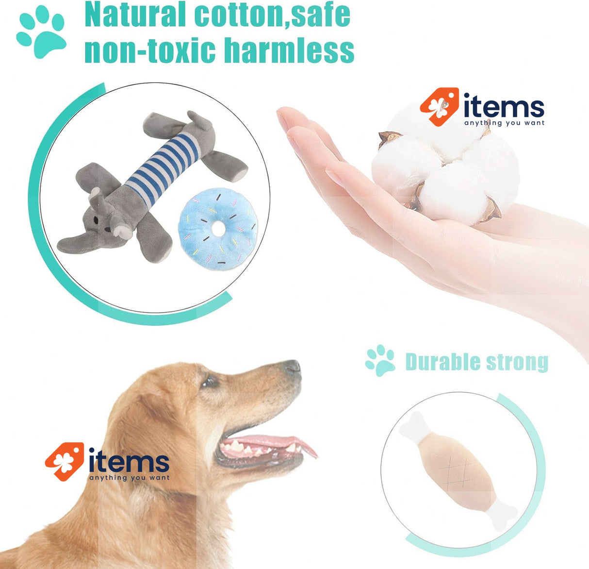 TOPSEAS Set Puppy Chew Toy Interactive Dogs Puppy Toys 15 Pieces TOPSEAS Dog