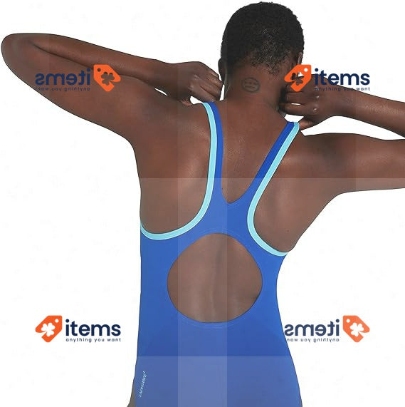 Speedo Boom Logo SPL Muscleback Blue Flame/Light Adriatic, Size UK 16/38, DE 42