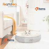 Feandrea PGW050G01 Doughnut Dog Bed/Cat Bed Diameter 50 cm Light Grey Round