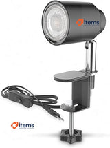 B.K.Licht LED Clamp Light with 5 W GU10 Bulb Warm White Swivelling Black Metal