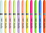 BIC Highlighter Grip & Highlighter Grip Pastel Assorted Colours, Pack of 24