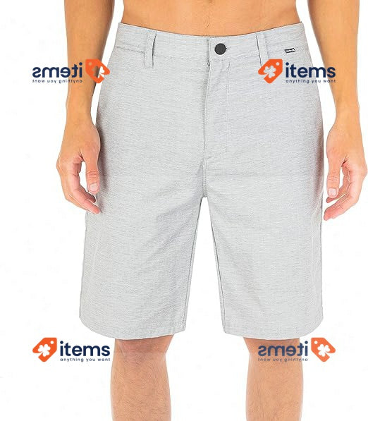Hurley Men's H2o-dri Breathe 21" Walkshort Bermuda Shorts, Wolf Grey, 31